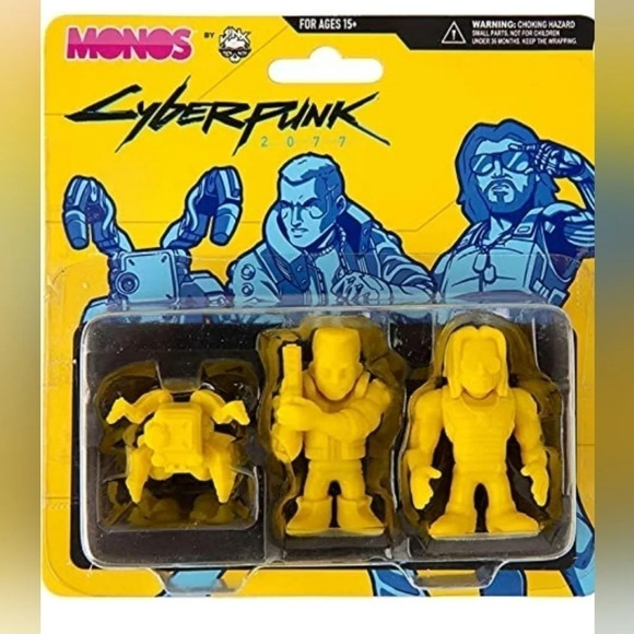 JINX Cyberpunk 2077 Silverhand Monos Collectible Vinyl Figures (3 Pack  Set) - Picture 1 of 6